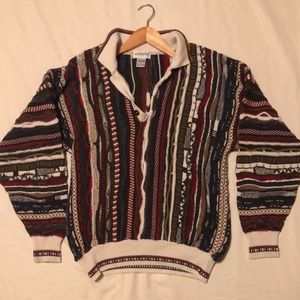 Alfani (coogi style) sweater size small